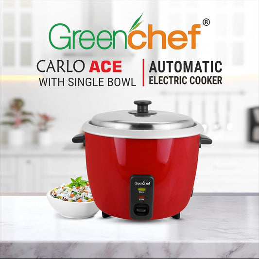 Greenchef Automatic Cooker Carlo Ace single Bowl 1.8L