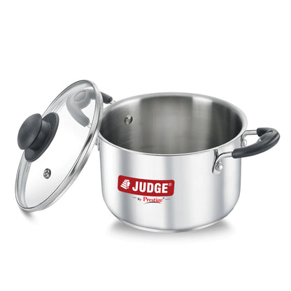 Judge by Prestige Stainless Steel Casserole with Glass Lid