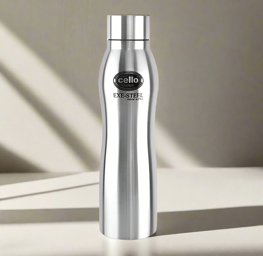 Cello Curvy Stainless Steel Bottle 1000ml