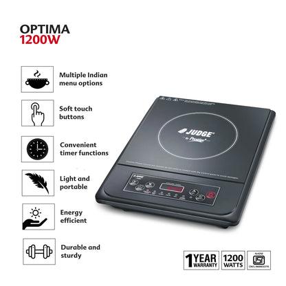 Judge by Prestige Induction Cooktop Optima - 1200 W