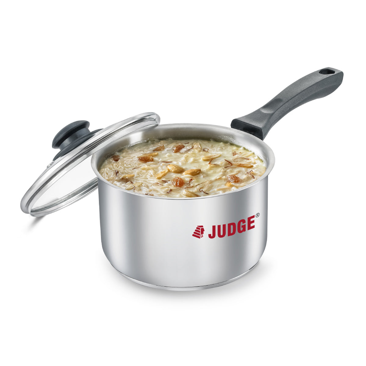 Judge by Prestige Stainless Steel Sauce Pan with Glass Lid