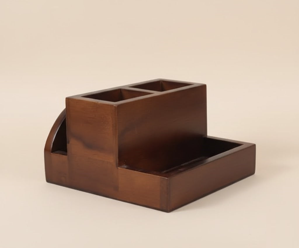 Woodee Multipurpose Holder - Cutlery, Tissue and Salt & Pepper Holder