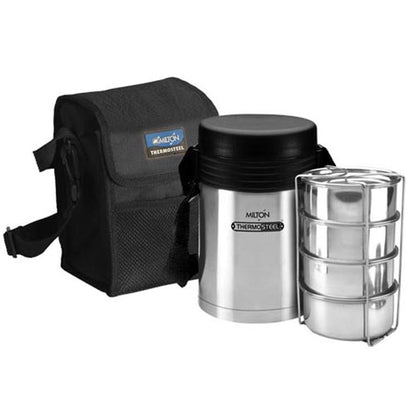 Milton SS Thermosteel Tiffin Tuscany with Carry Case (Cont - 300ml Each)